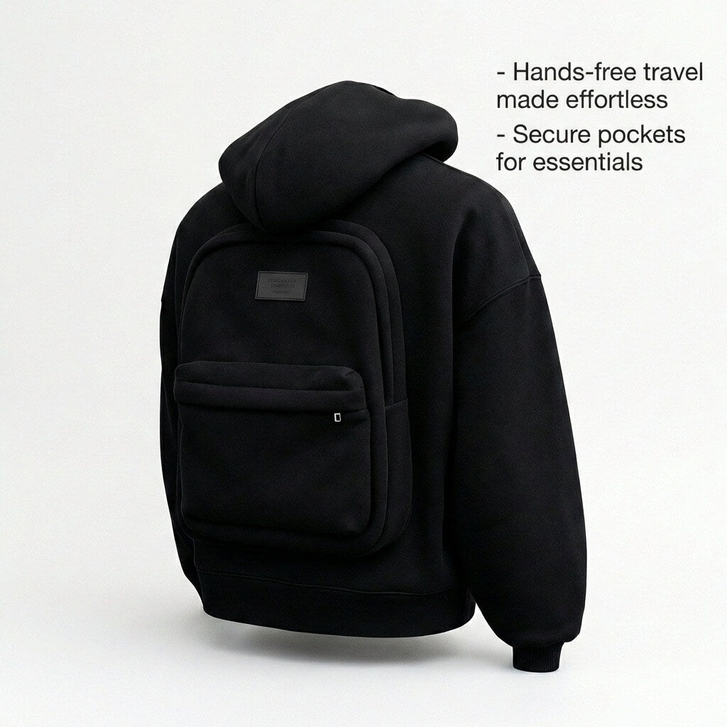 Built-In Backpack Hoodie
